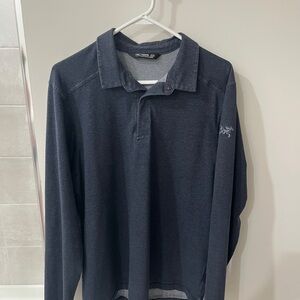 Arc'teryx Dark Blue Long Sleeve Polo